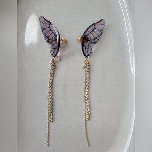 Elegant Butterfly Dangle Earrings